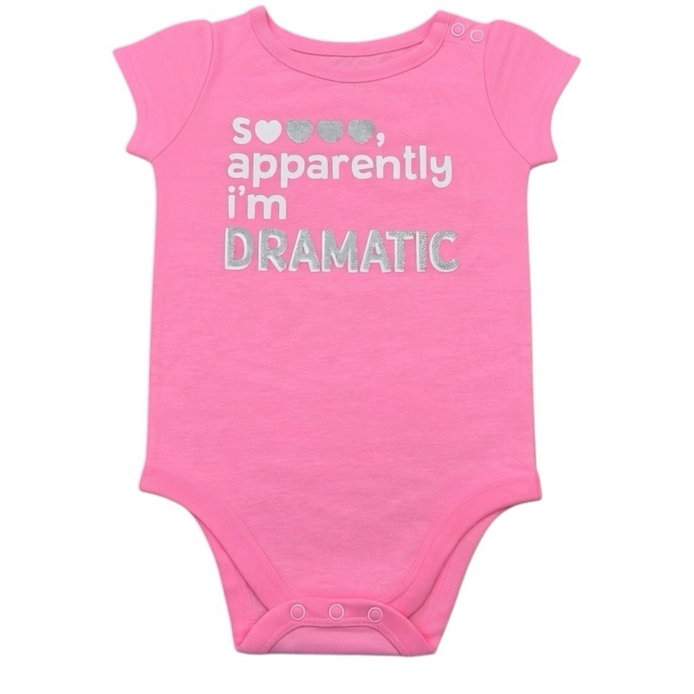 Garanimals Baby Girls Short Sleeve Graphic One piece Bodysuits Sz 12M Lot of 10 - Picture 10 of 11